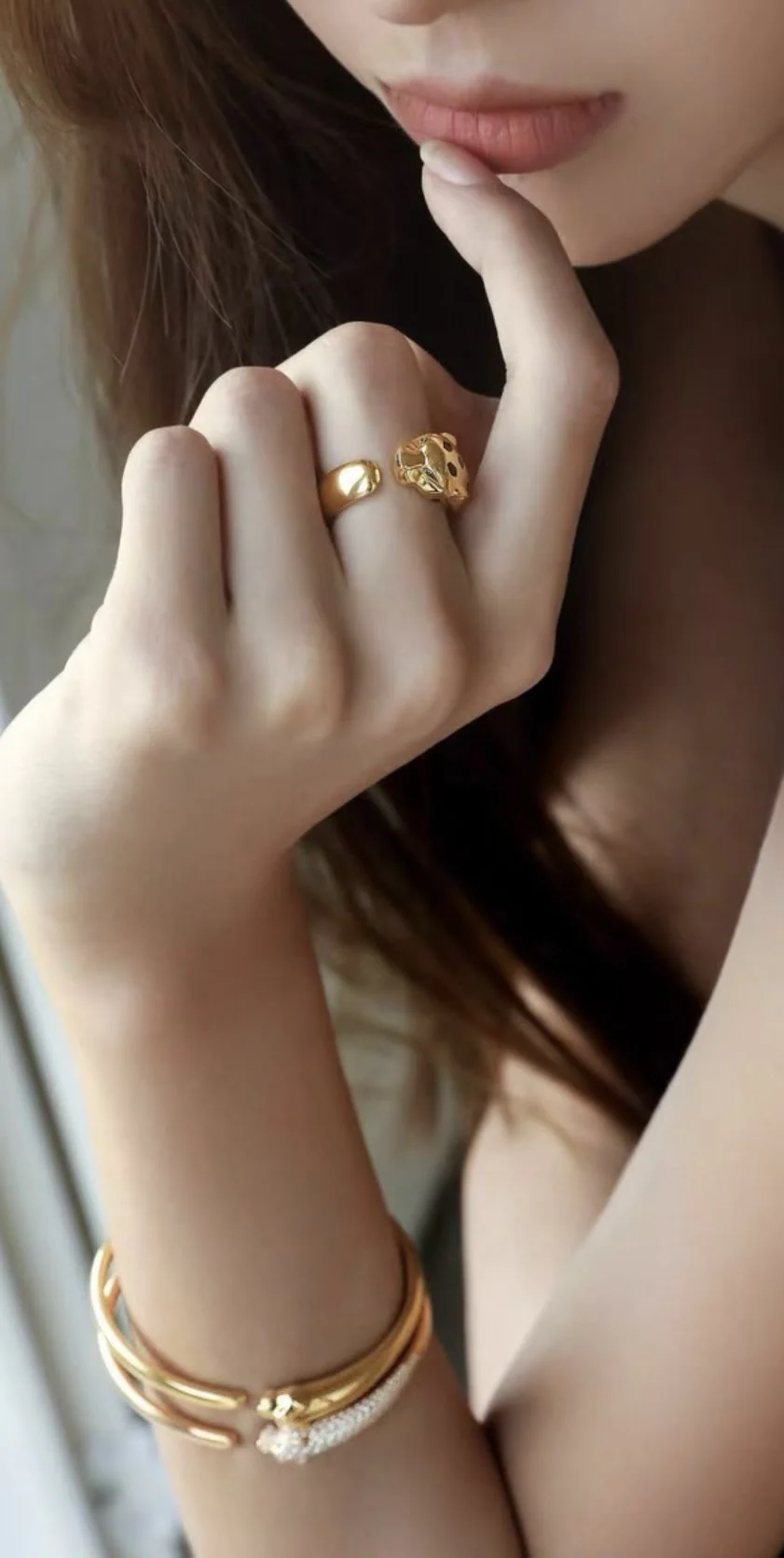 Panthere de cartier rose gold leopard bracelet - Image 5