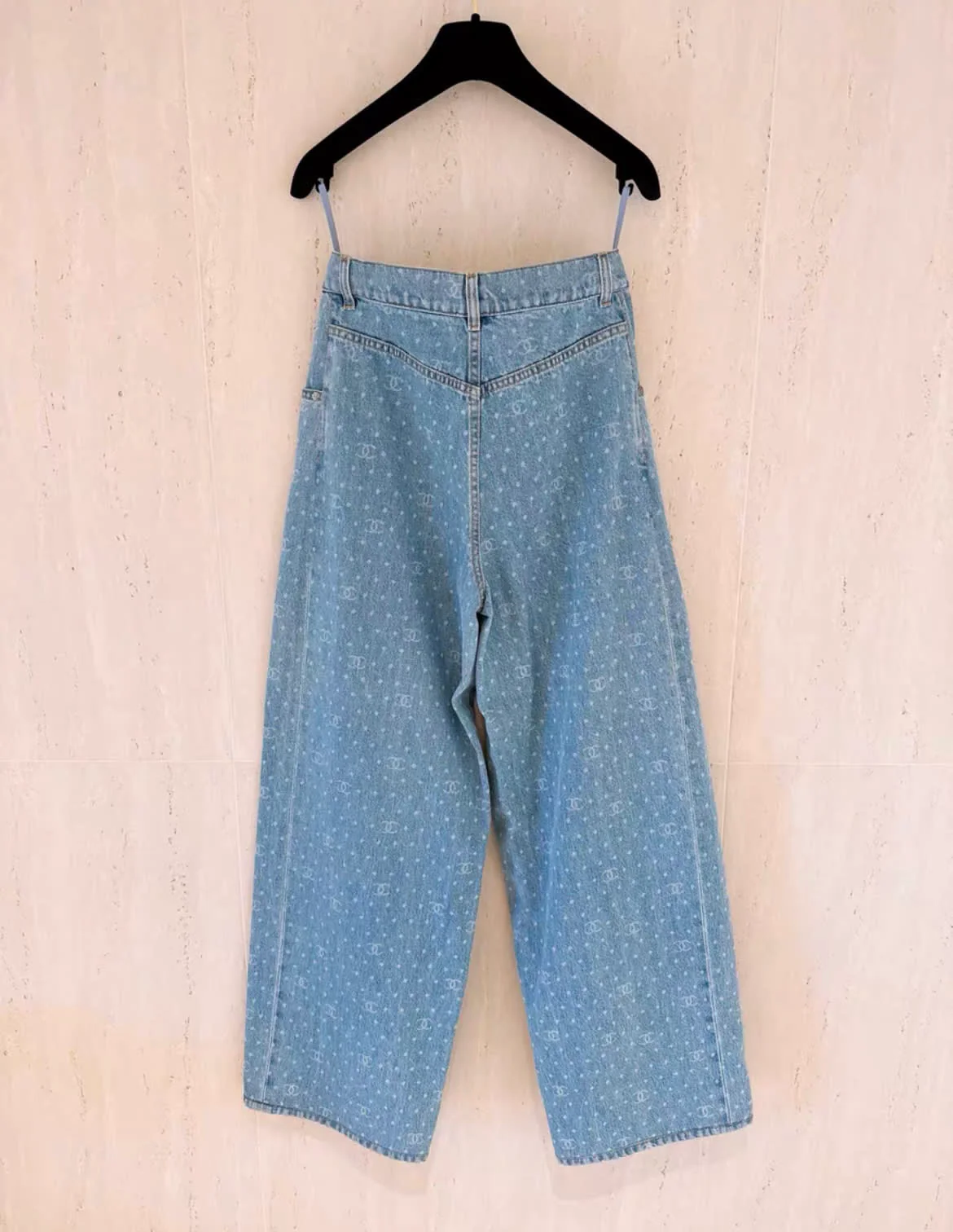 Chanel 23 trendy polka dots boyfriend denim size 34FR - Image 3