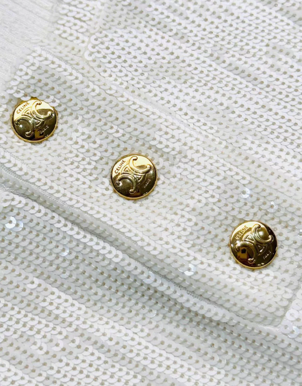 celine 24 white sequin dress - Image 4