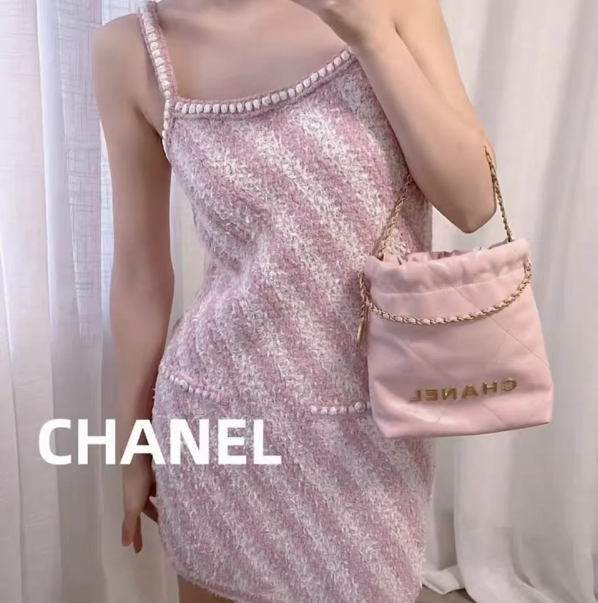 Chanel 23S pink mini 22bag - Image 2