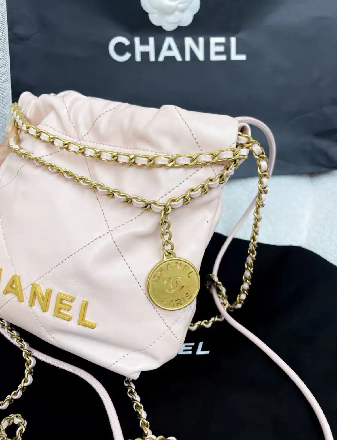 Chanel 23S pink mini 22bag - Image 5