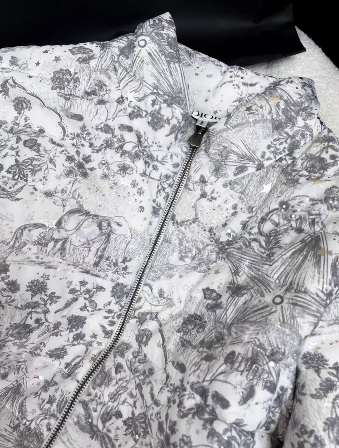 Dior Silver Print Cotton Jacket - Image 3