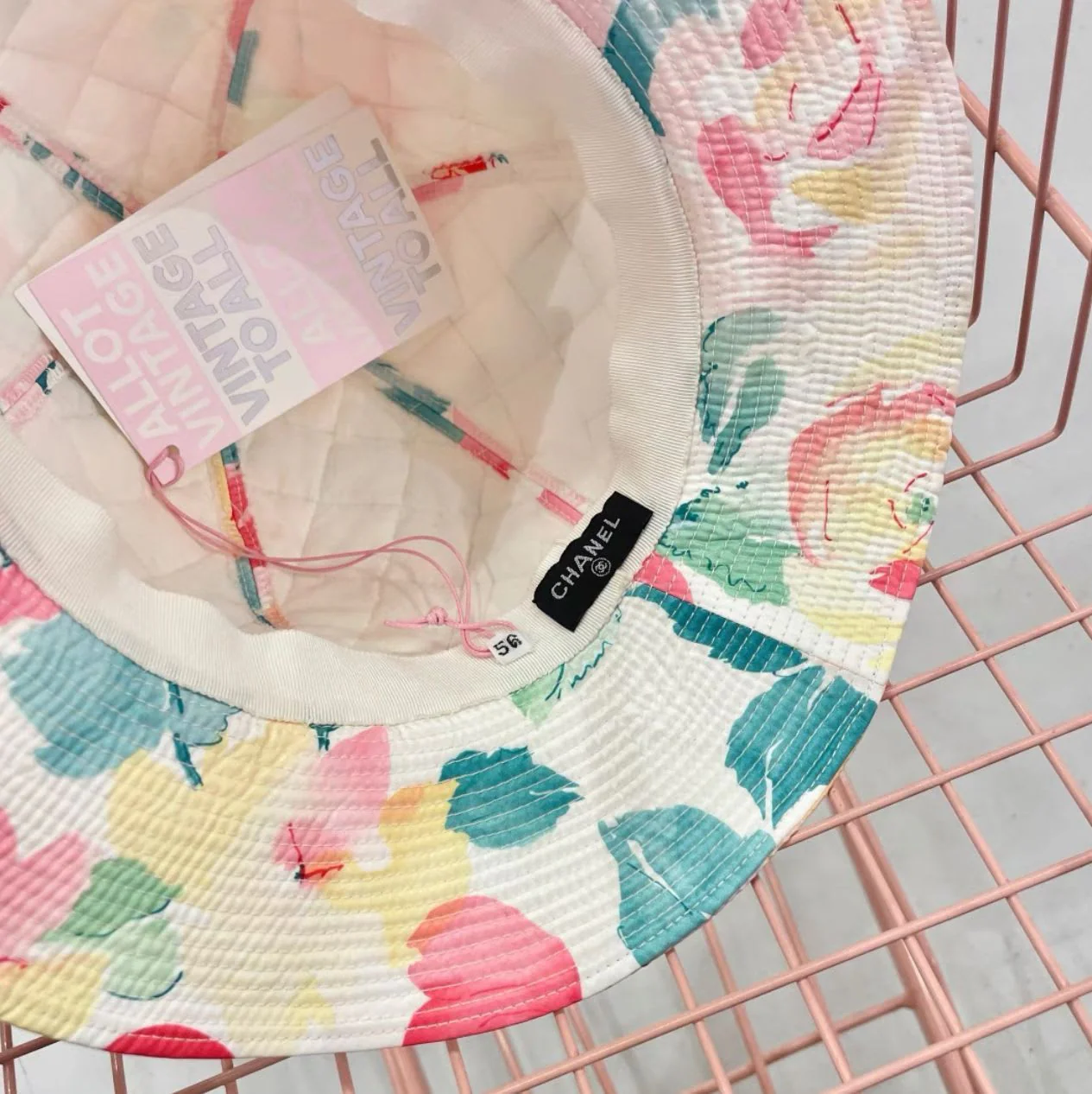 Chanel floral bucket hat - Image 3