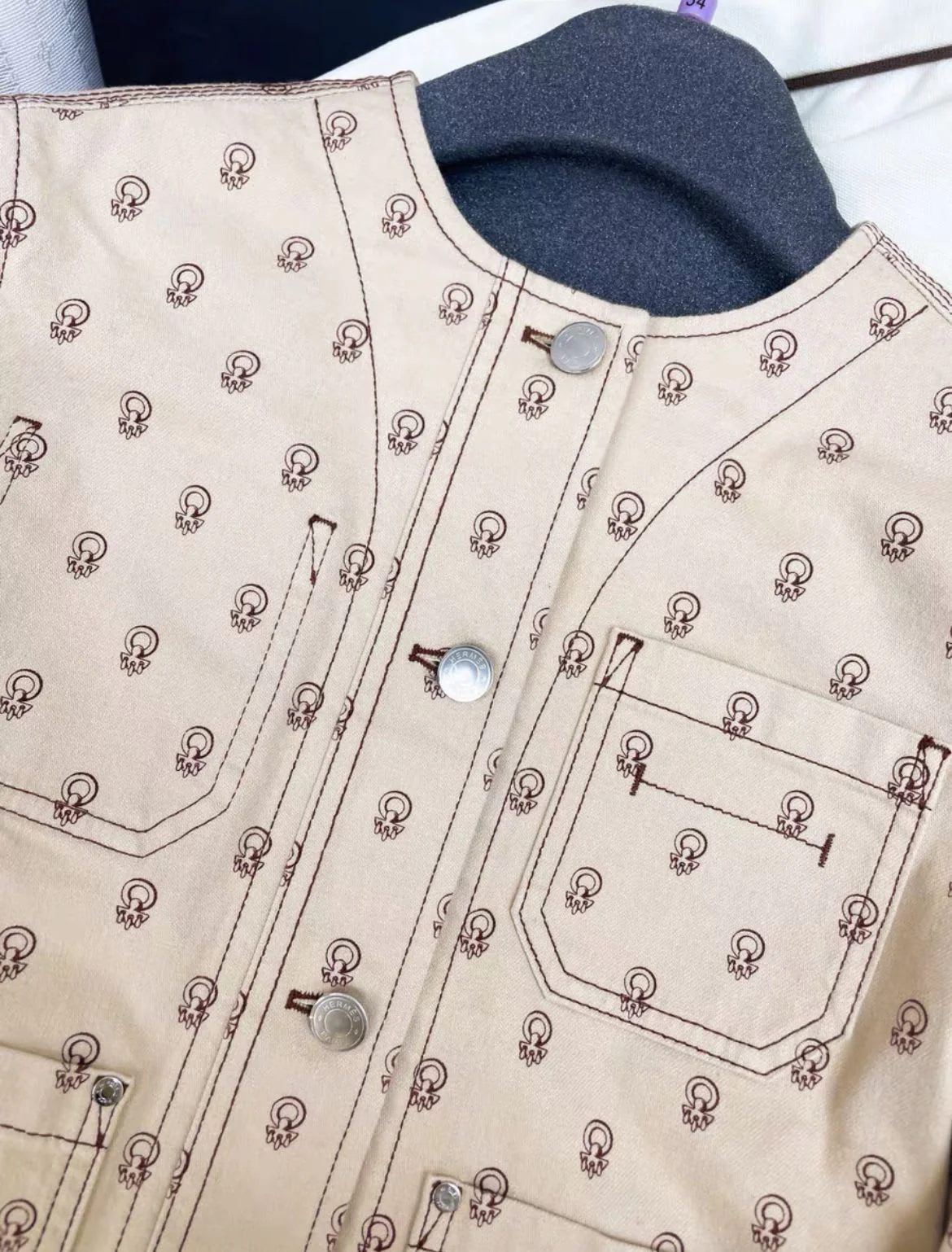 Hermes "Chaine d'Ancre" denim jacket - Image 3