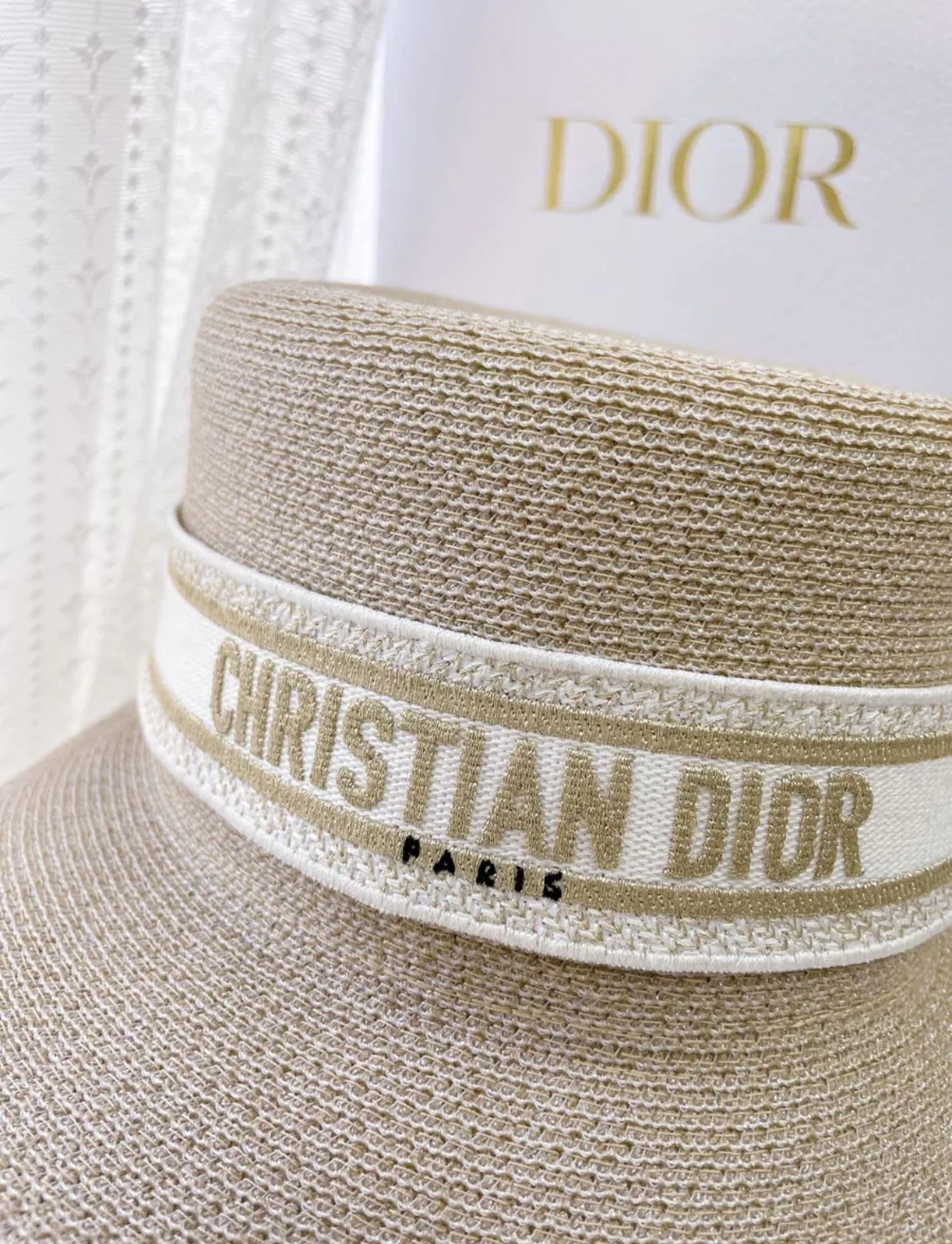 Dior classic woven hat - Image 4