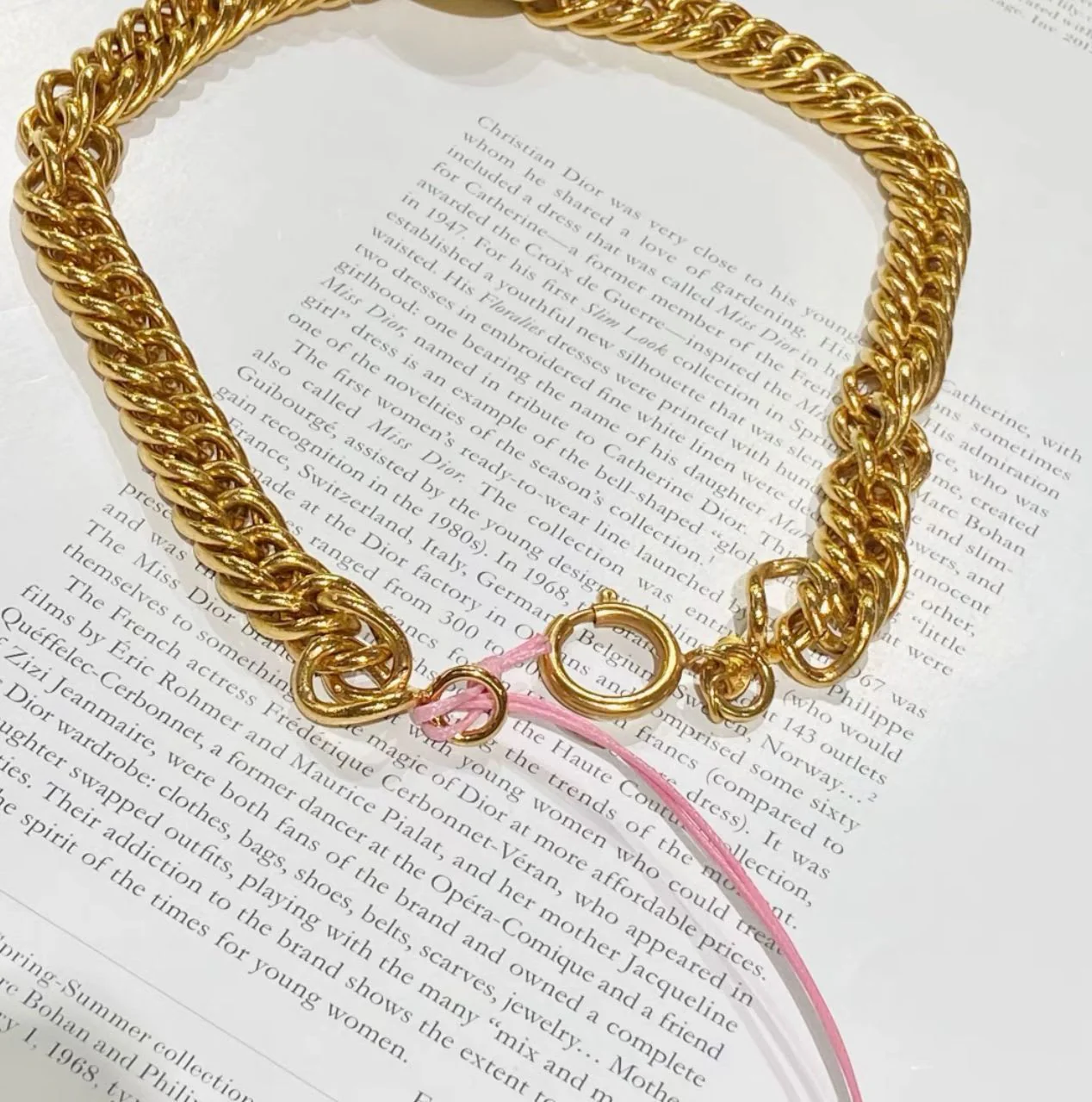 Vintage Chanel Gold CC choker - Image 2