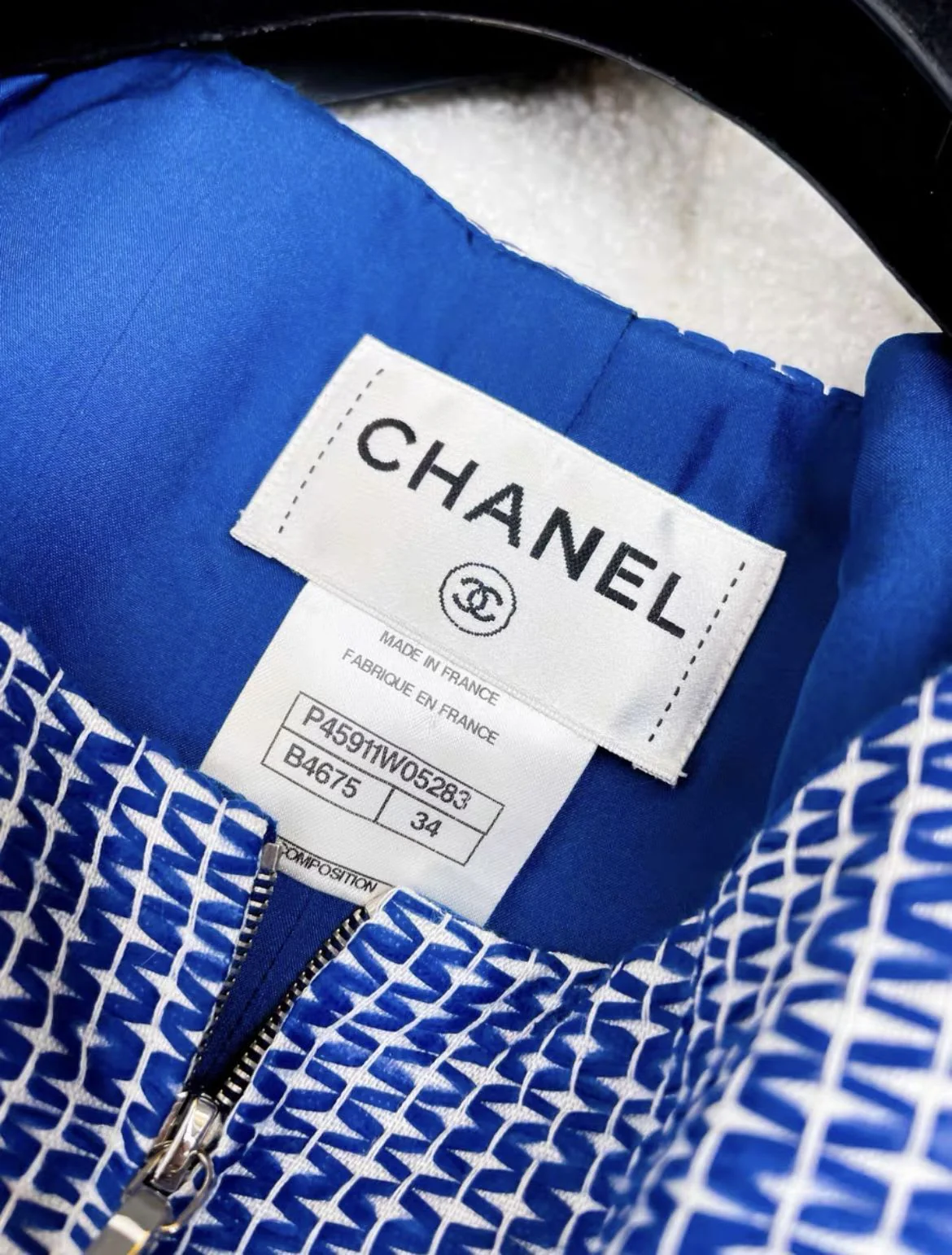 Chanel blue and white dress - Image 3