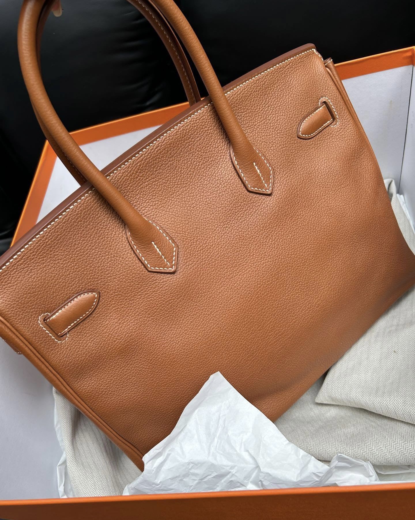 Hermes brown silver 35 - Image 5
