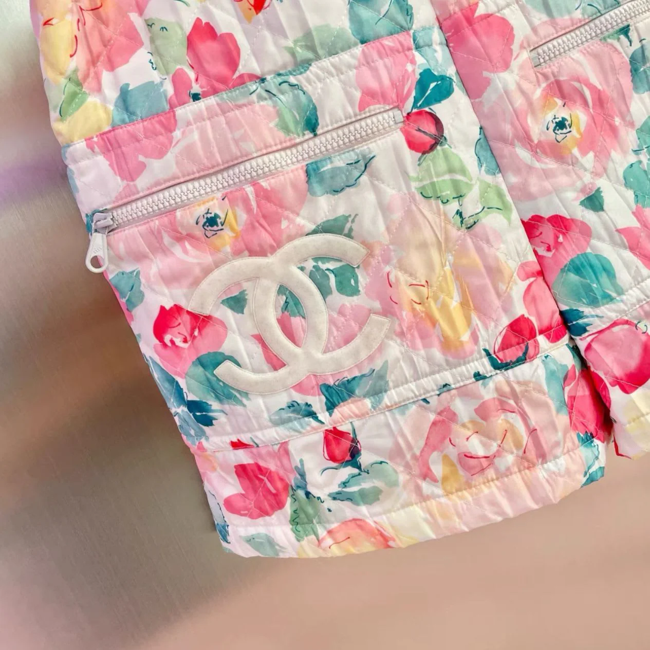 Vintage chanel floral jumpsuit - Image 5