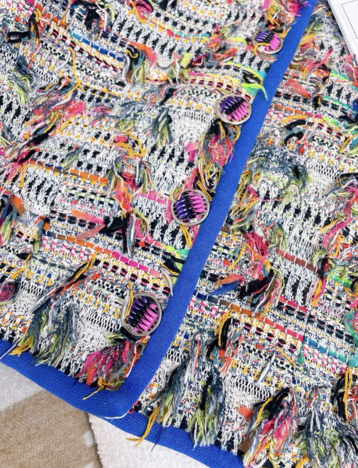 Chanel 17S colorful tassel woven vest - Image 3