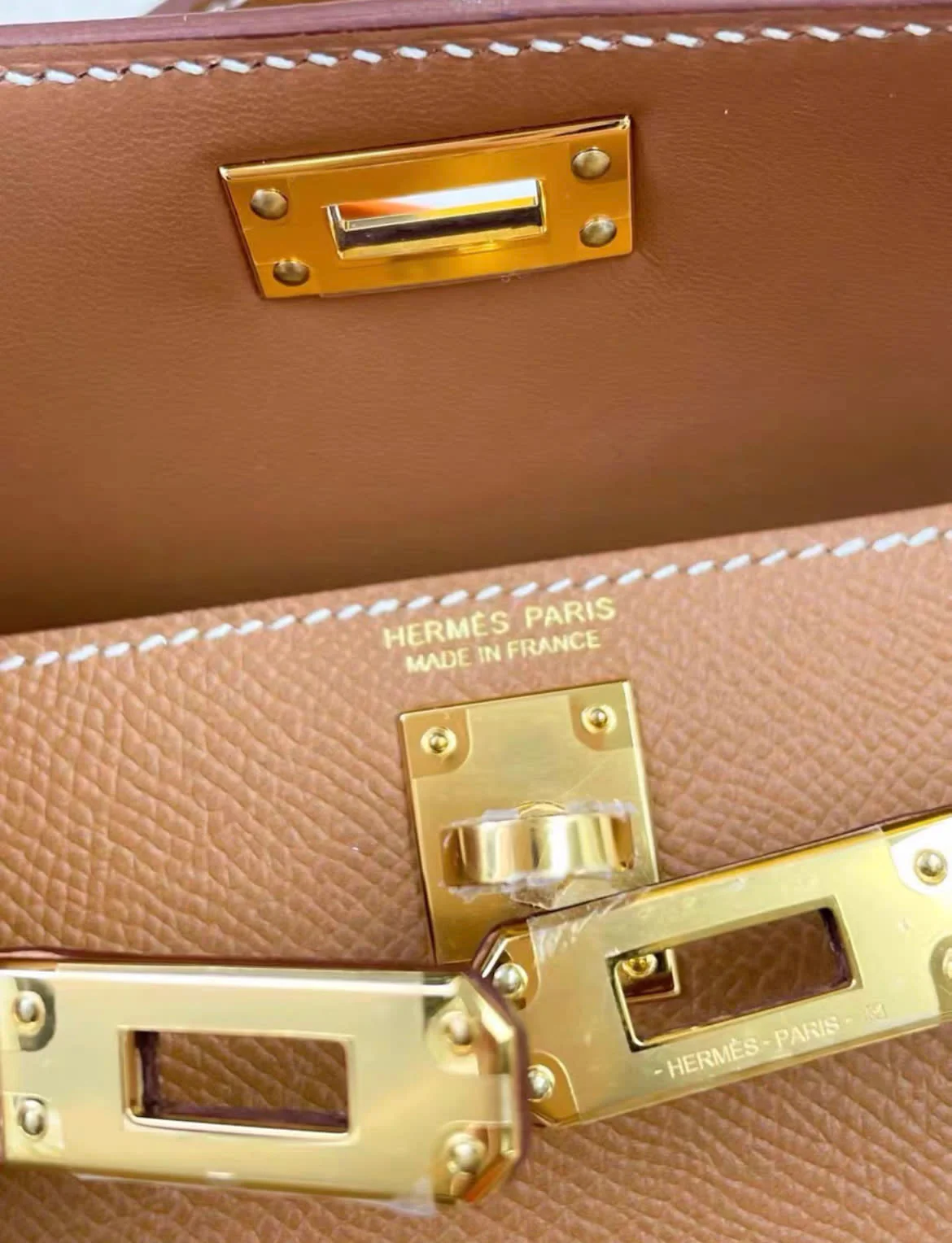 Hermes mini Kelly gold on gold hardware - Image 2