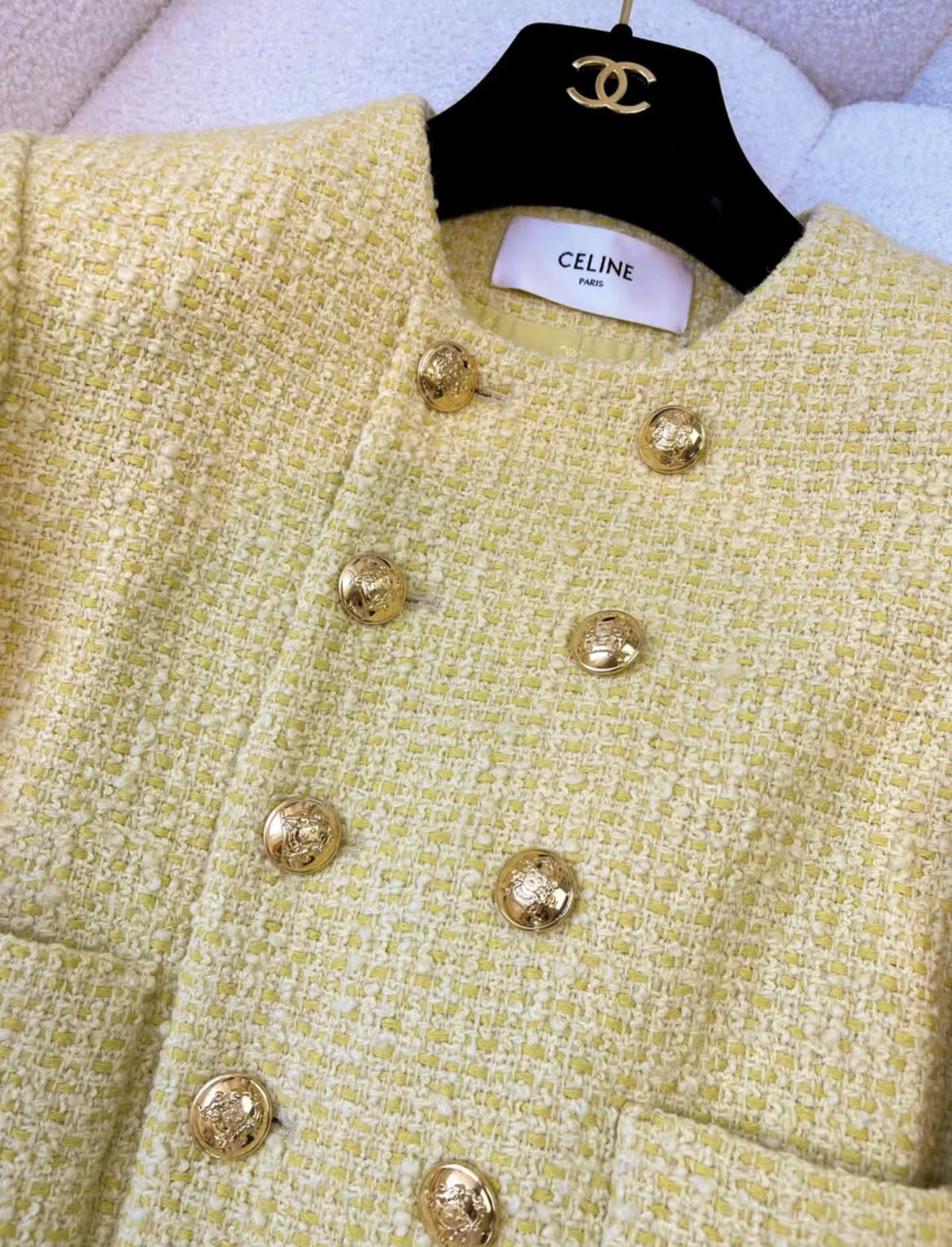Celine yellow gold jacket size 34 - Image 4