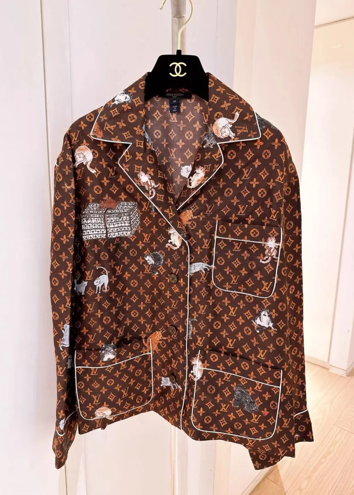 Louis Vuitton limited edition graffiti pajama shirt