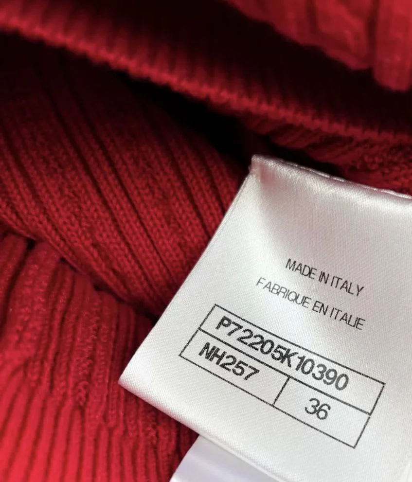 Chanel 22ss red rhinestone knitted top - Image 2