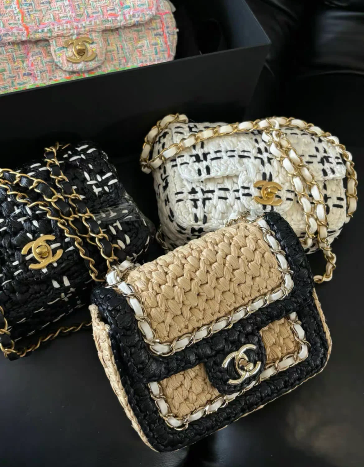 CHANEL 24C VENICE BEACH BRAIDED MINI RAFFIA FLAP BAG - Image 2
