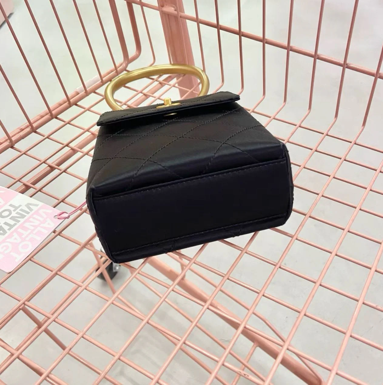 CHANEL Black Satin Handbag - Image 2