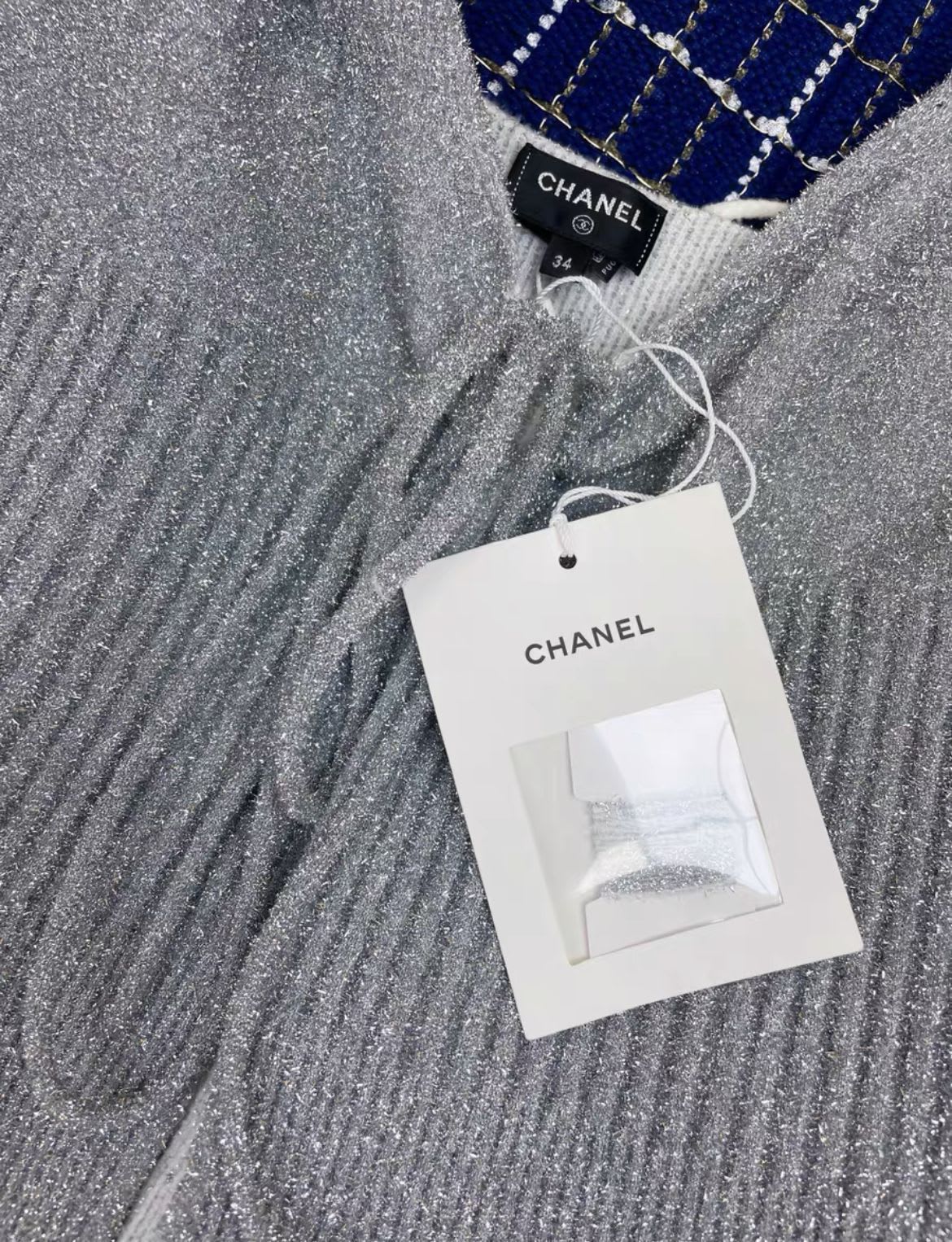 Chanel 22A silver diamond top - Image 5
