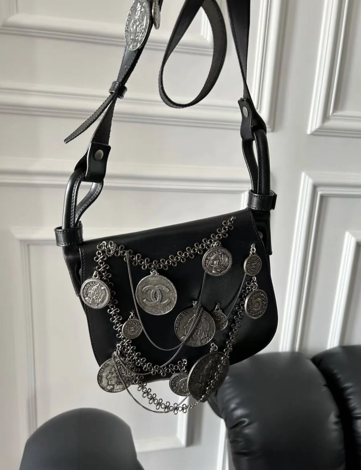 CHANEL 2003 Medallion Coins saddle bag - Image 3