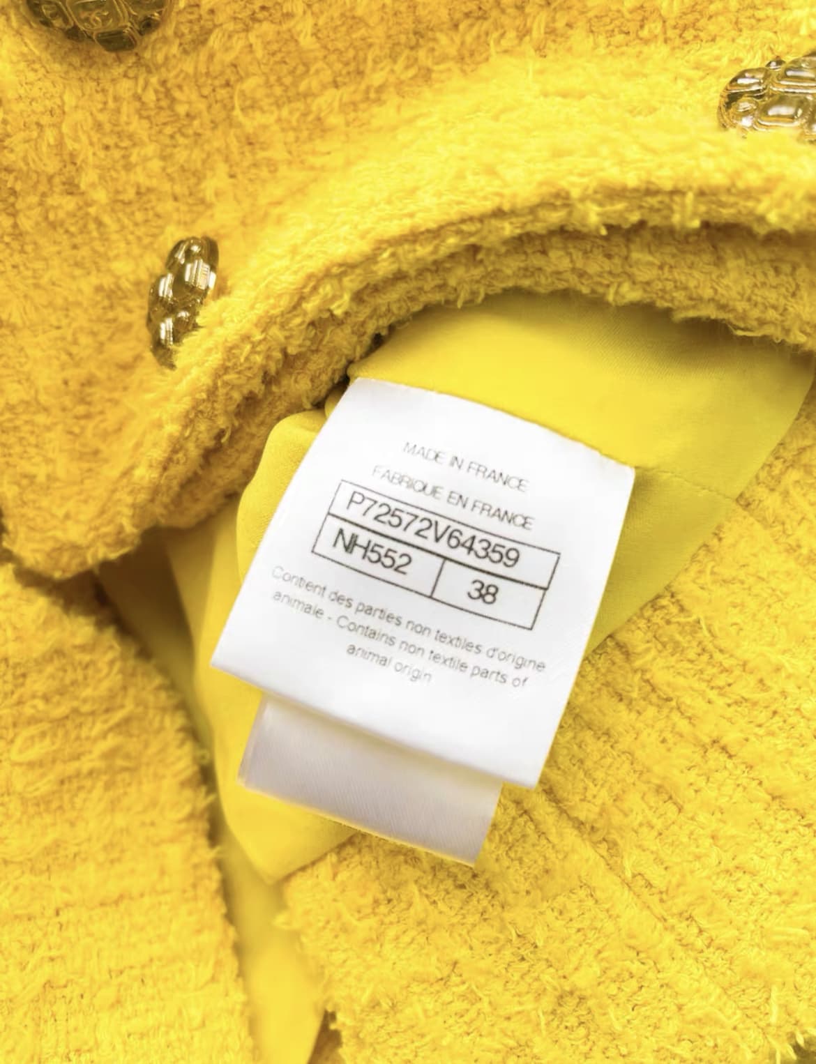Chanel 22S yellow short jacket - Image 2