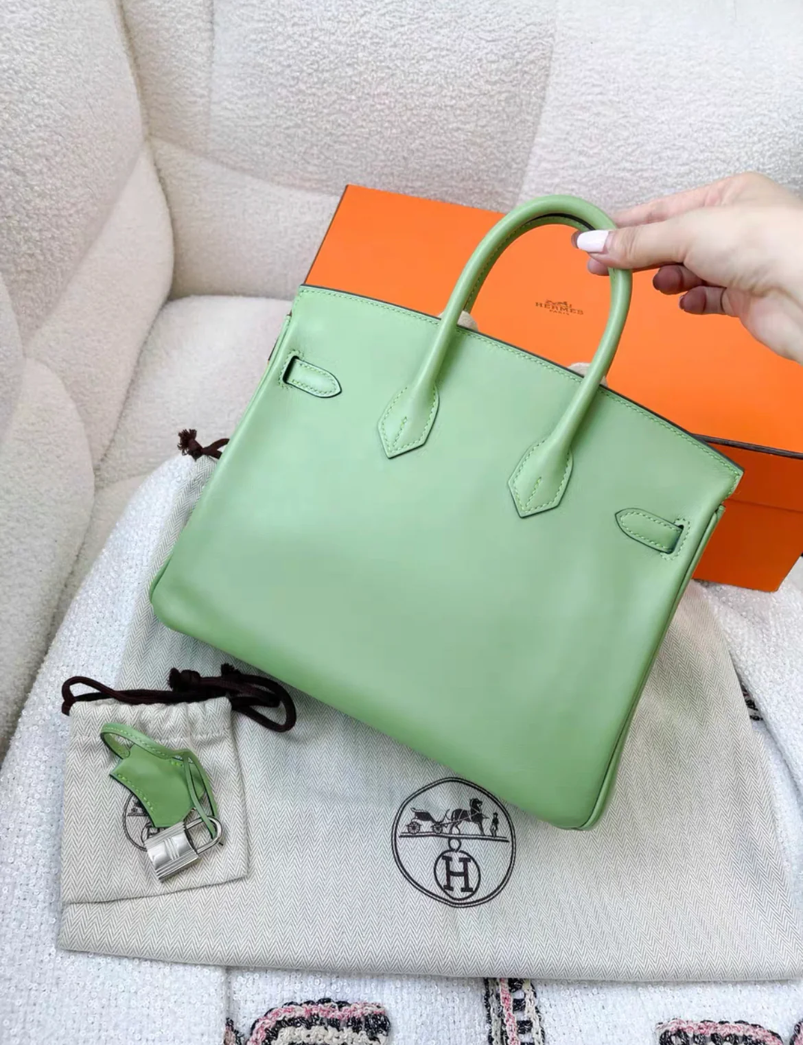 Hermes Birkin 25 Green - Image 4