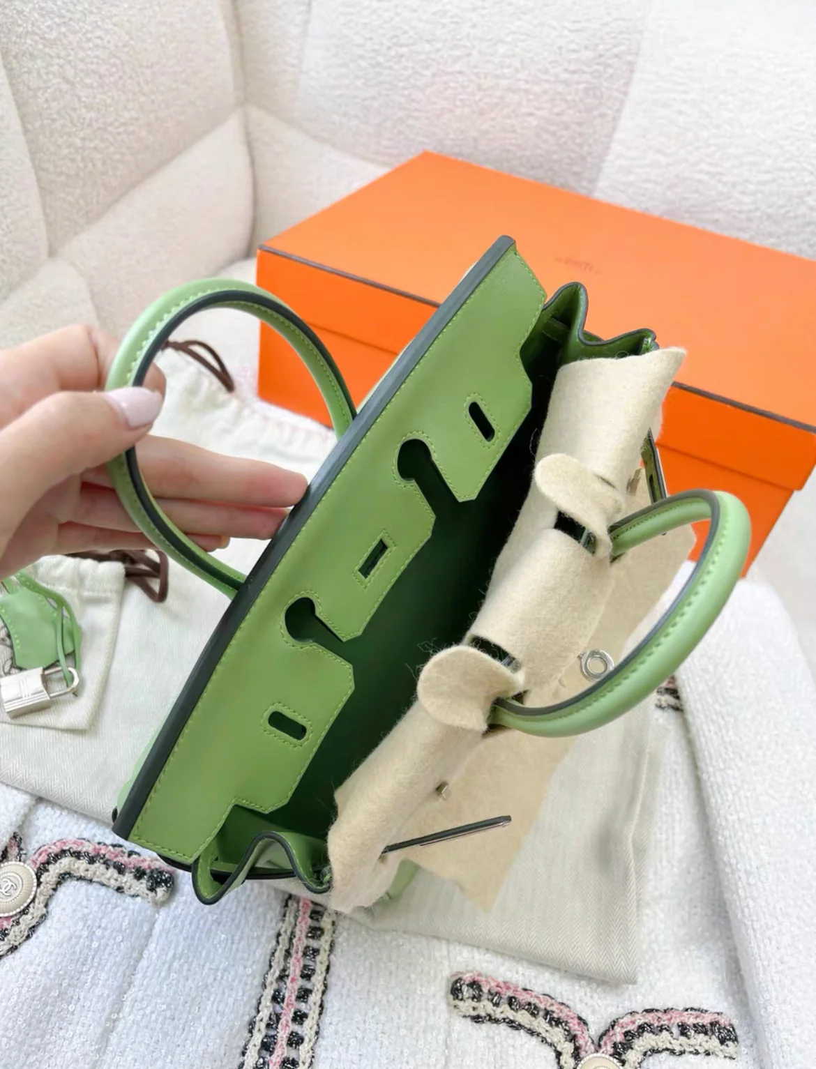Hermes Birkin 25 Green - Image 7