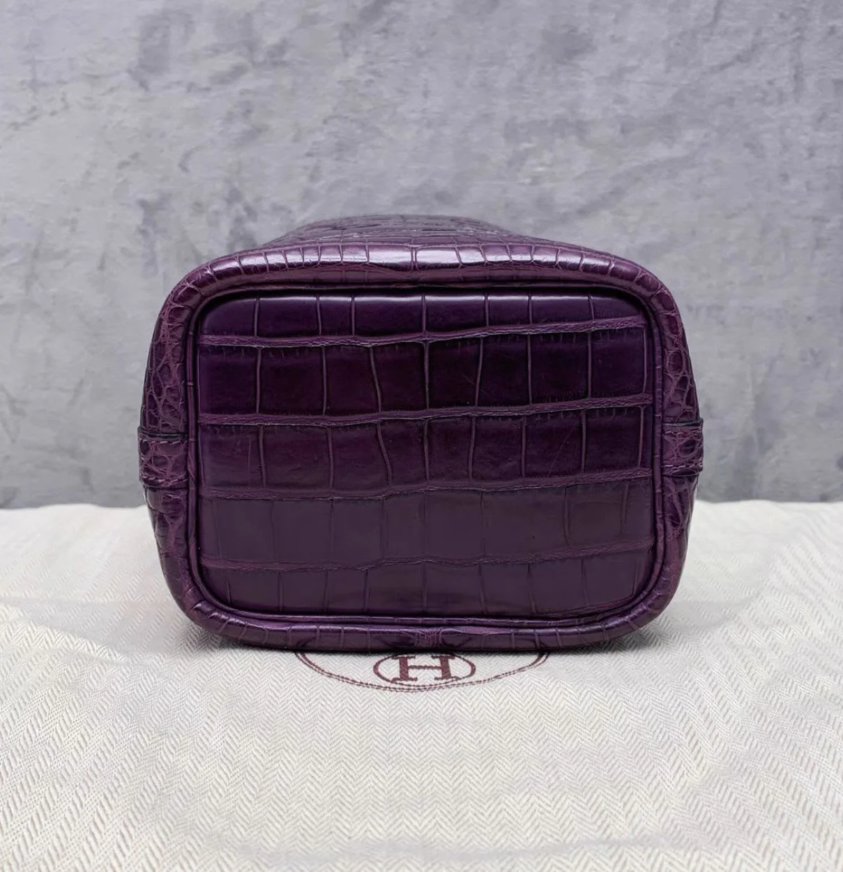 Hermes purple crocodile matte micro 14 picotin - Image 2