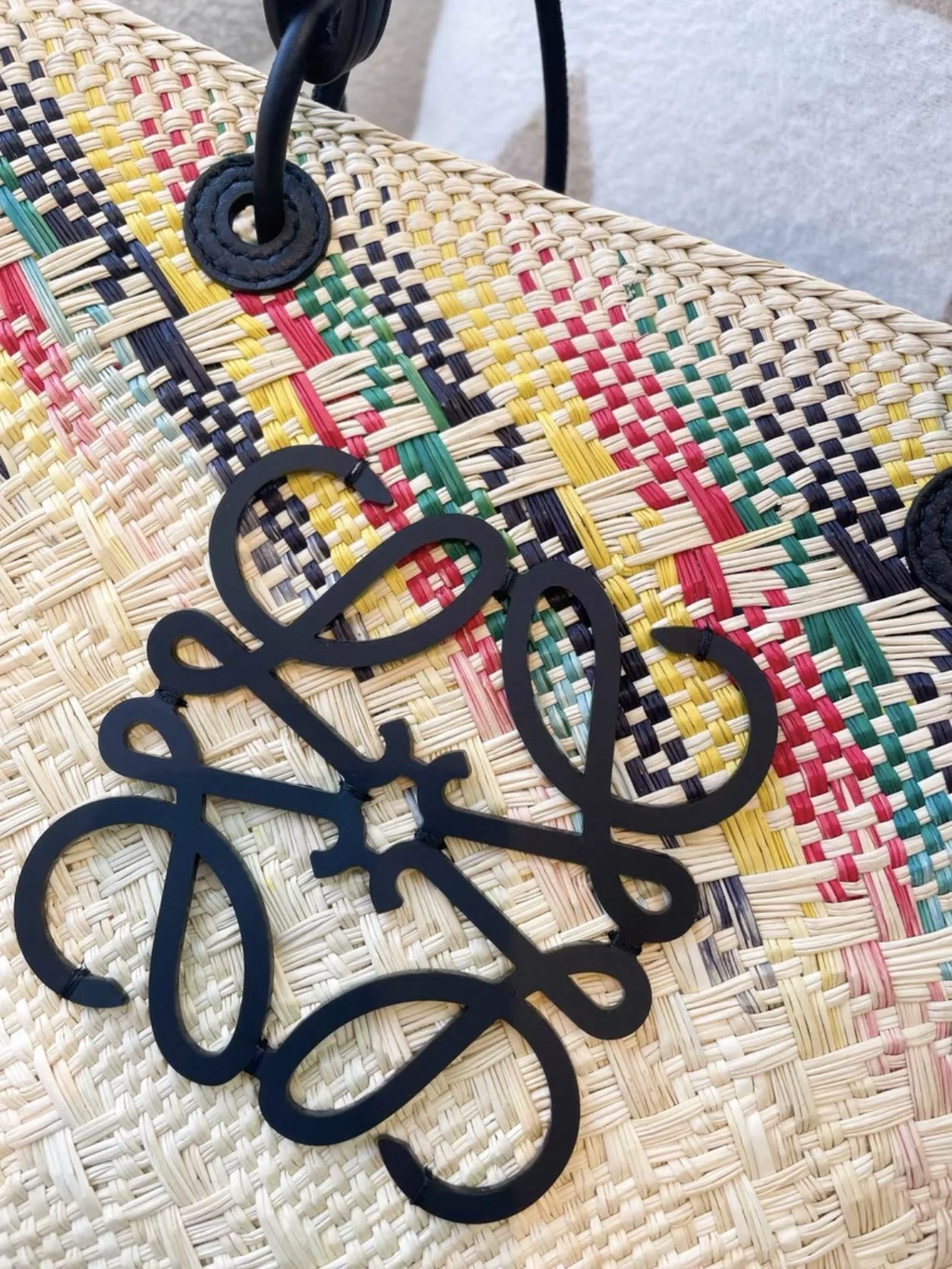 Loewe colorful woven bag - Image 2