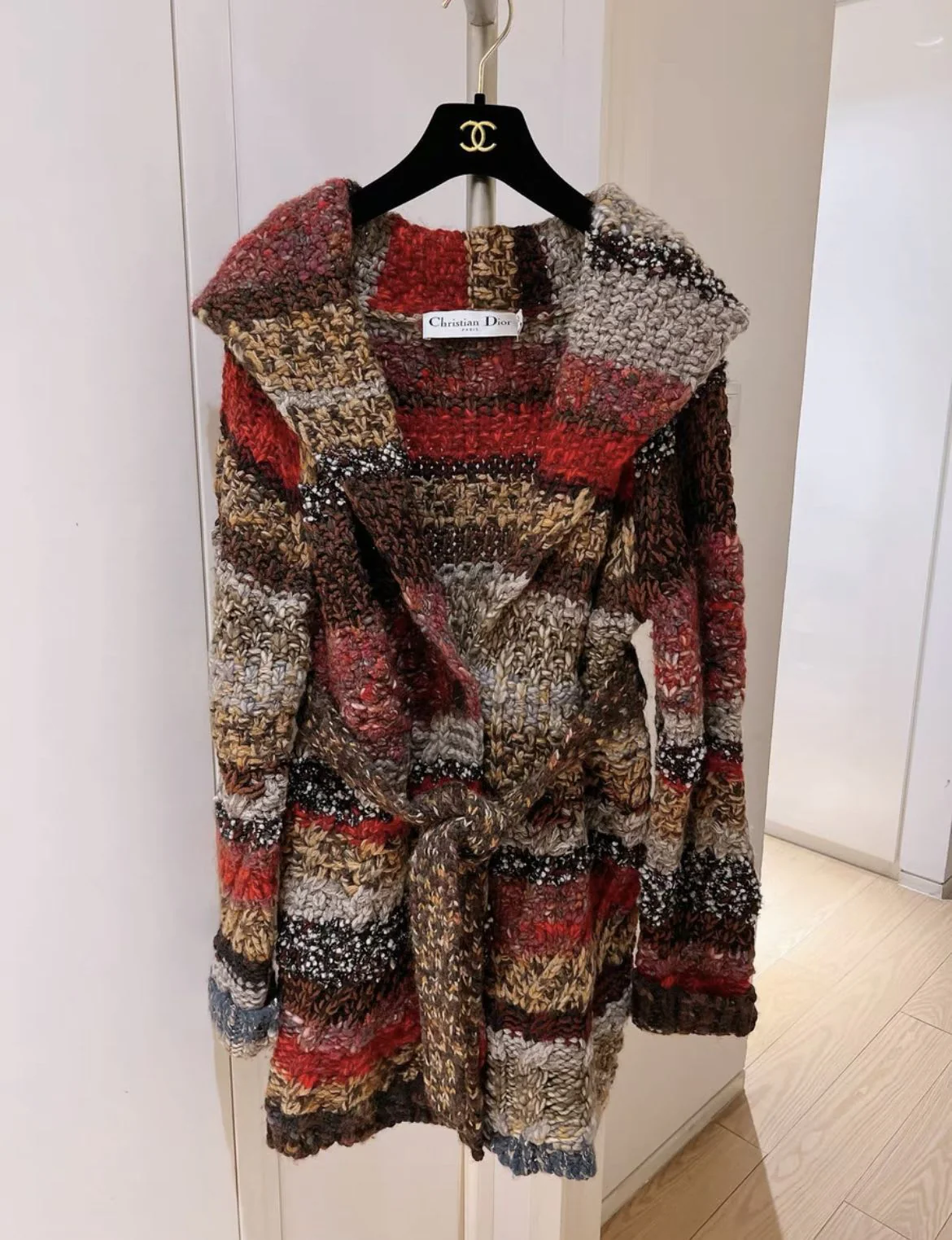 Christian Dior colourful knitted cardigan