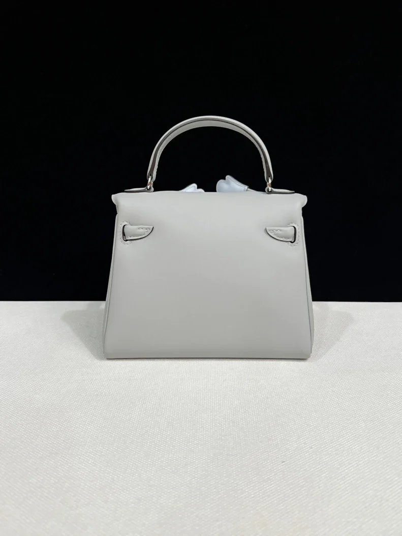 Hermès Kelly Doll 8U Glacier Blue and Haze Blue Swift Leather palladium hardware - Image 2