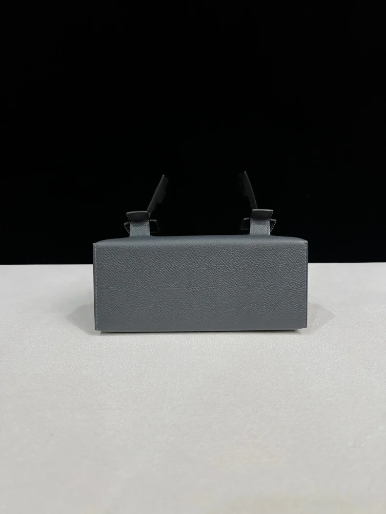 Hermes Kelly Doll Picto Gris Misty/Gris Meyer/Vert Fizz/Noir/Alezan Epsom palladium hardware - Image 6
