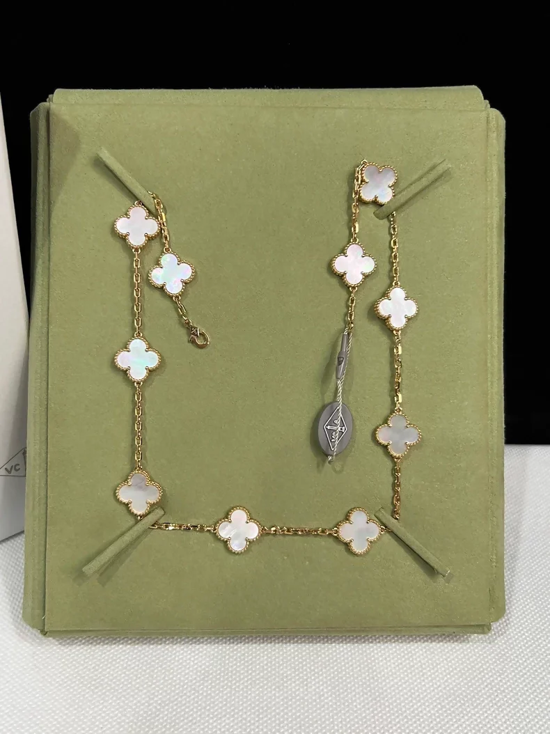 Van Cleef & Arpels white mother-of-pearl ten-motifs necklace