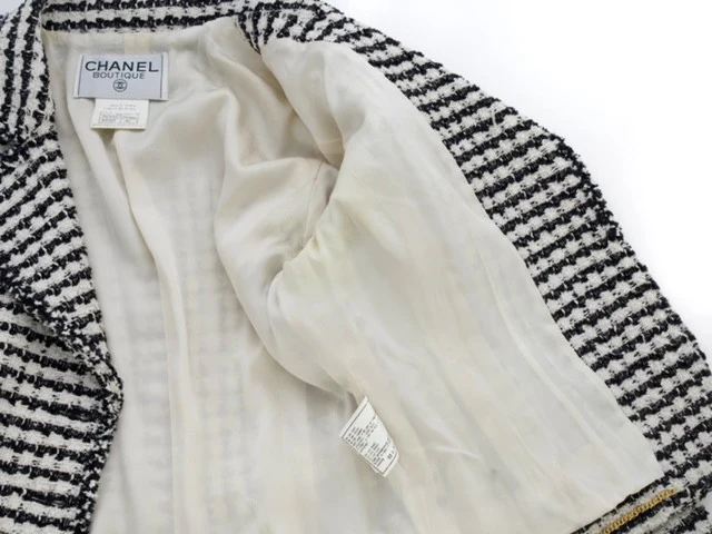1997 Black And White Tweed Jacket - Image 2