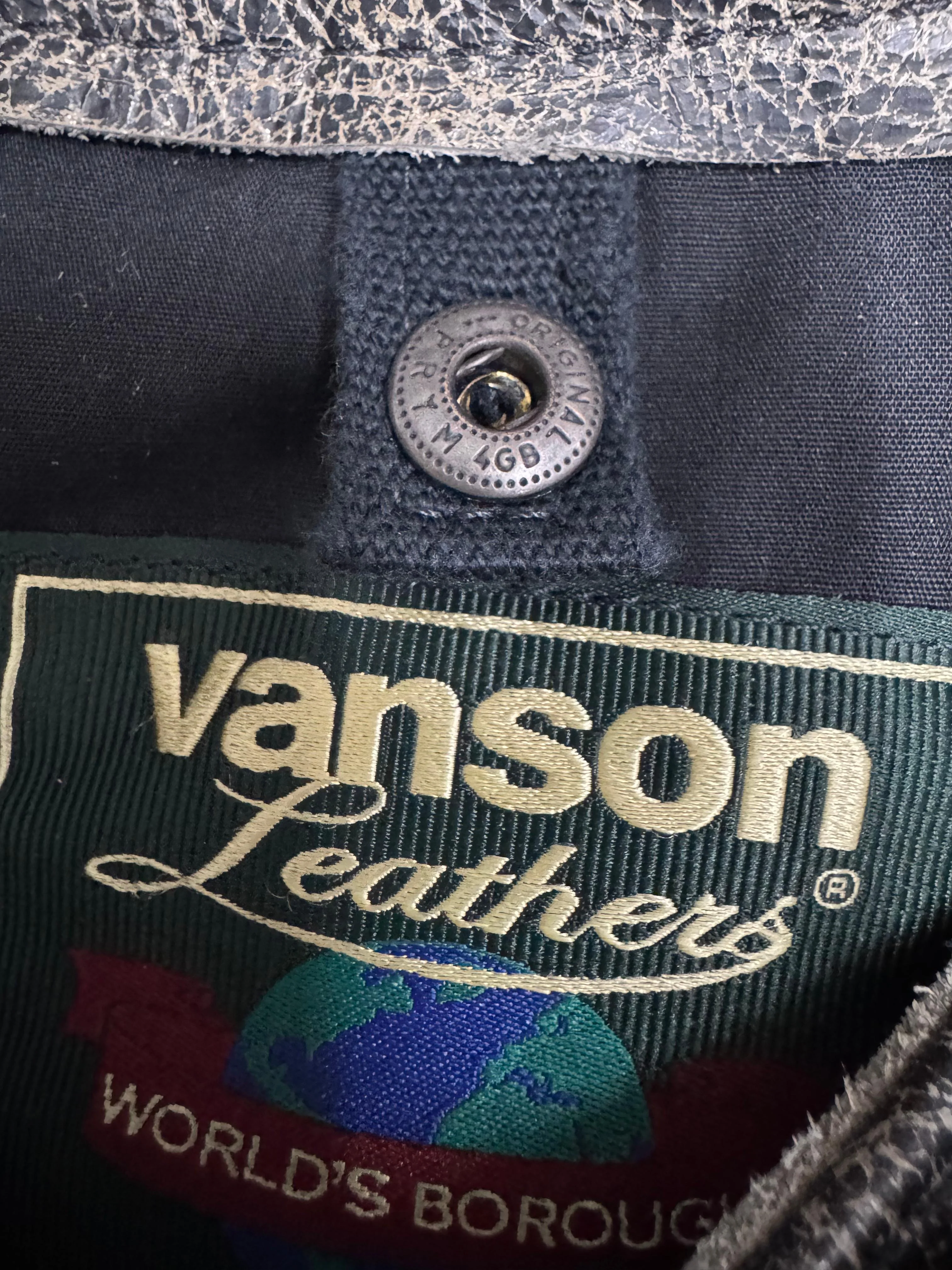 Aimé Leon Dore/ Vanson distressed Leather Moto Jacket - size M - Image 13