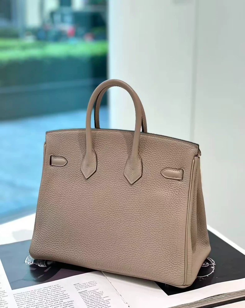 Hermes Birkin 25 Gris Asphalt Togo Leather Palladium Hardware - Image 3