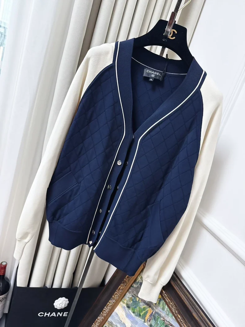 Chanel blue white jacket