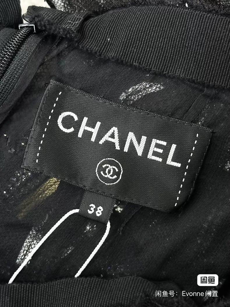 Chanel 23A black tulle skirt - Image 6