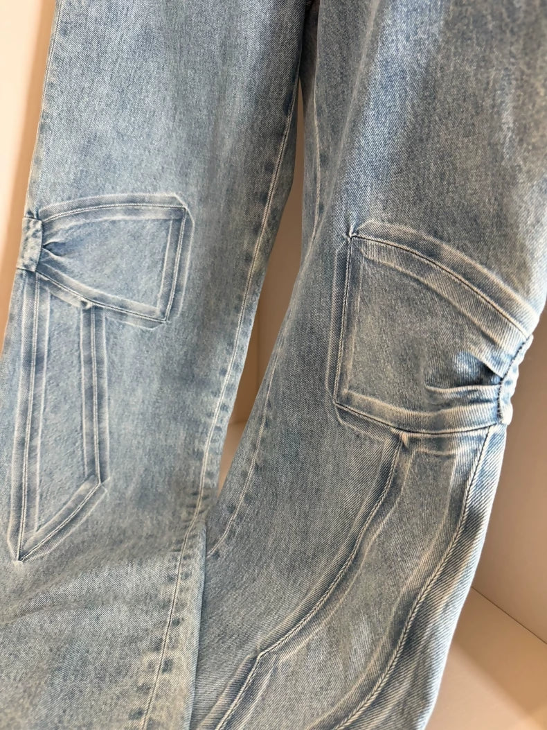 Chanel 25k bow blue denim jeans - Image 2