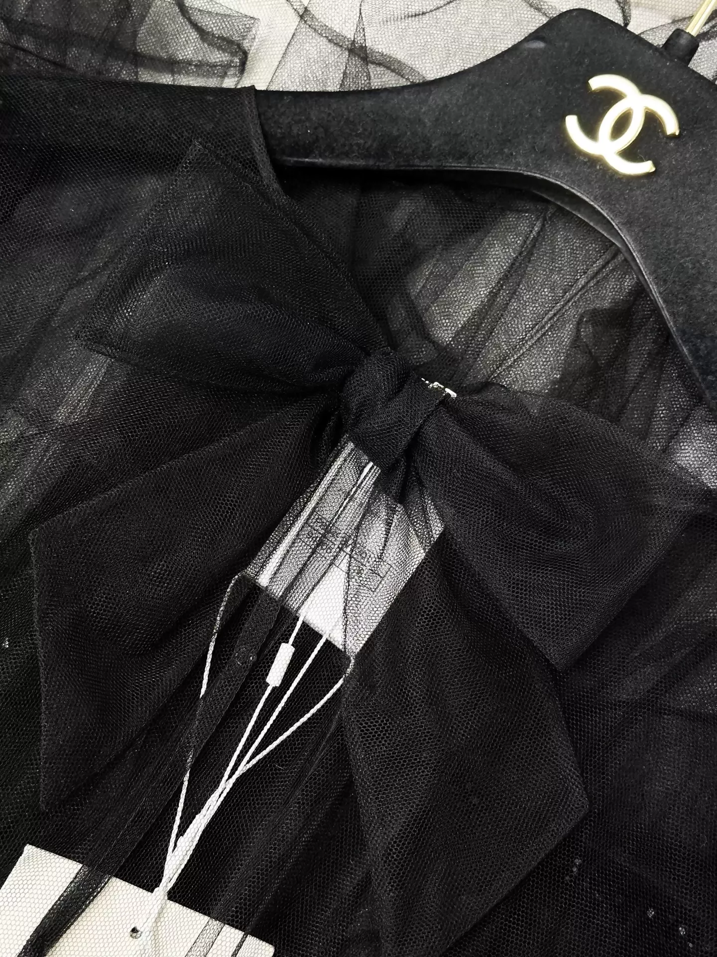 Chanel 25K black lace sheer dress - Image 3