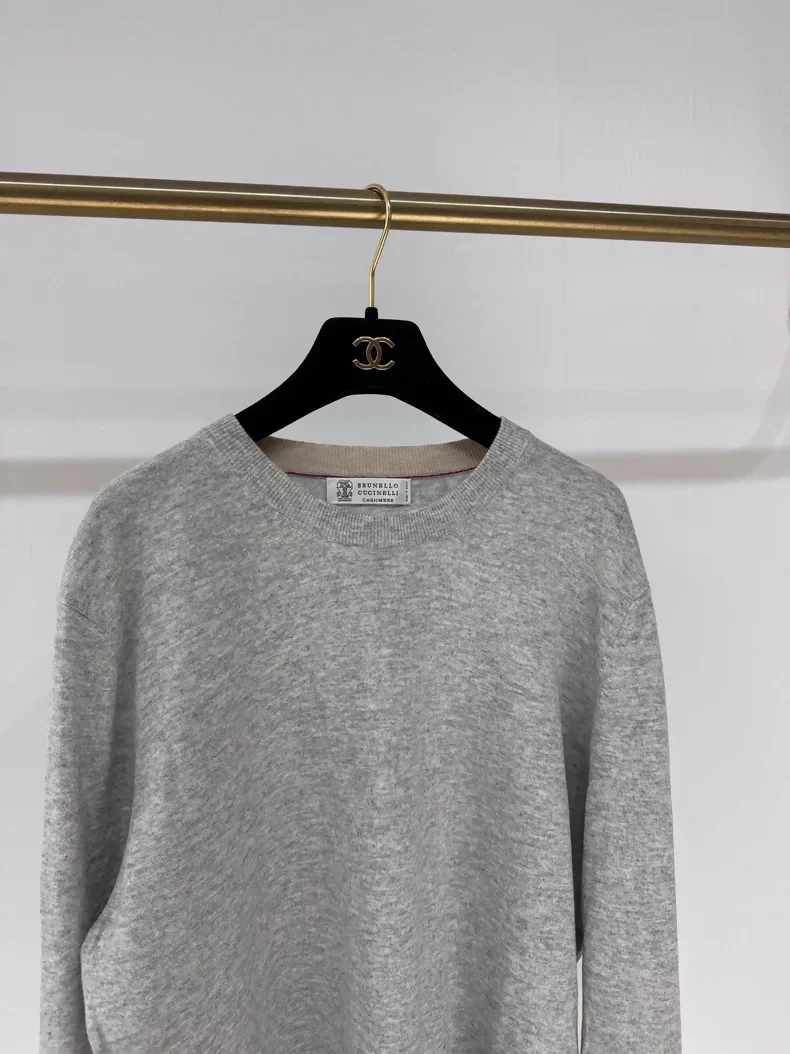Brunello Cucinelli 100% cashmere knit sweater top - Image 2