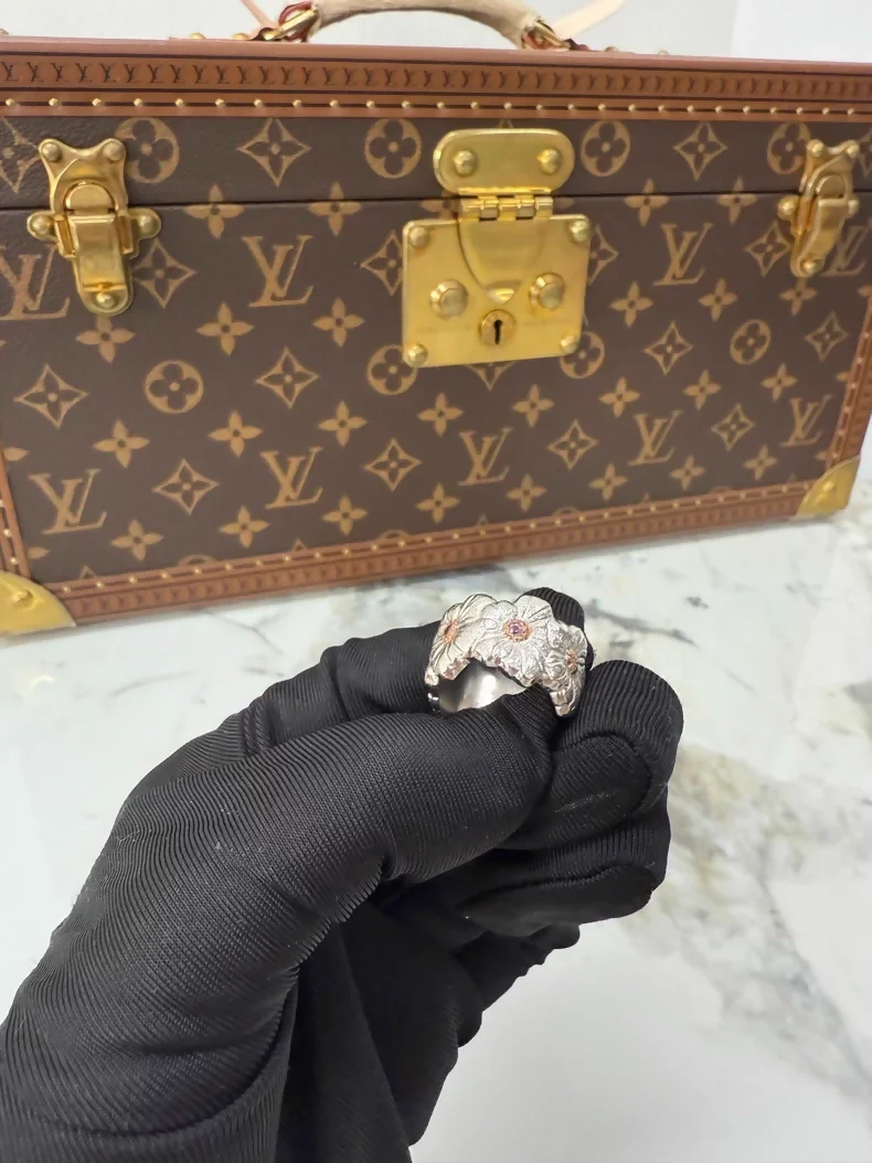 Buccellati Pink Diamond Gardenia Ring - Image 2