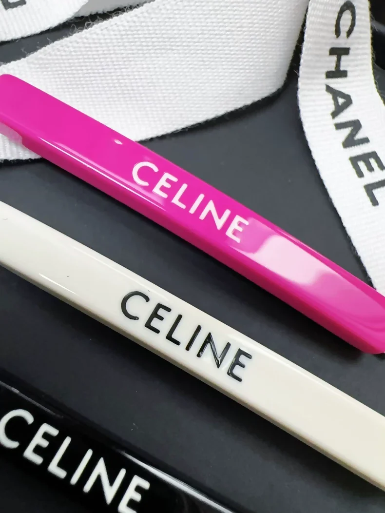 Celine pink, white and black hairpin - Image 3