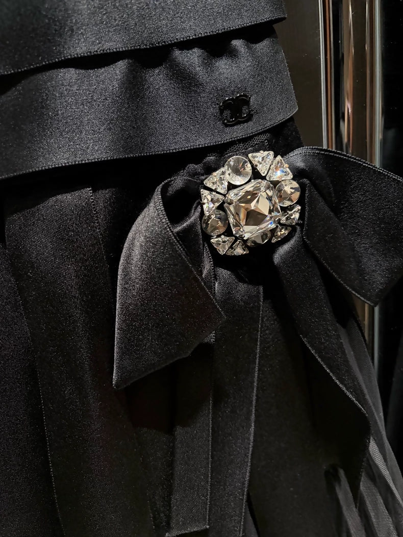 Chanel 06A Black Swarovski Little Black dress - Image 4