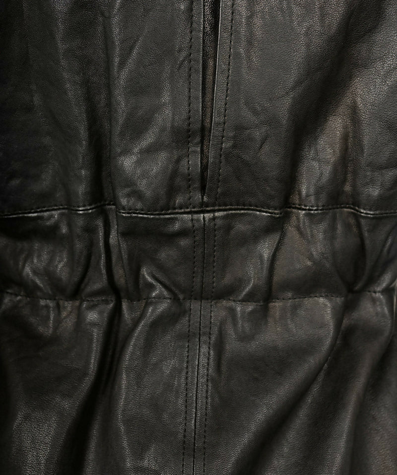 Chanel 07A Black Lambskin Leather Utility Jacket Coat FR 40 - Image 7