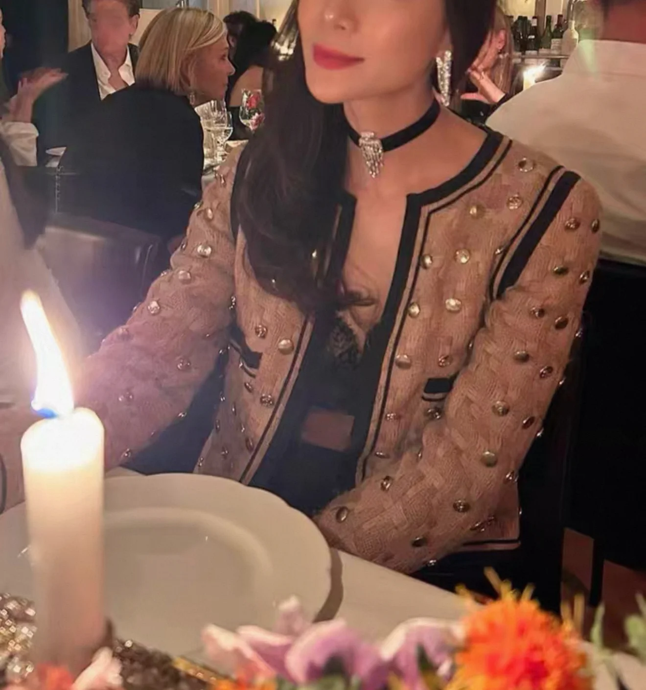 Chanel 08A beige wool tweed jacket - Image 4