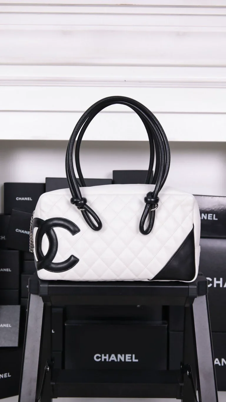 Chanel Black and White Cambon Shoulder Bag