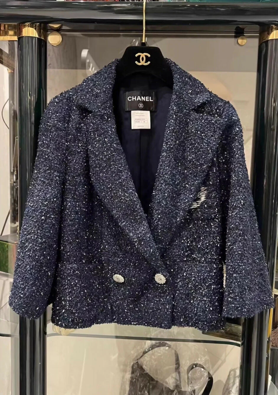 Chanel 12P Blue Silver Jacket