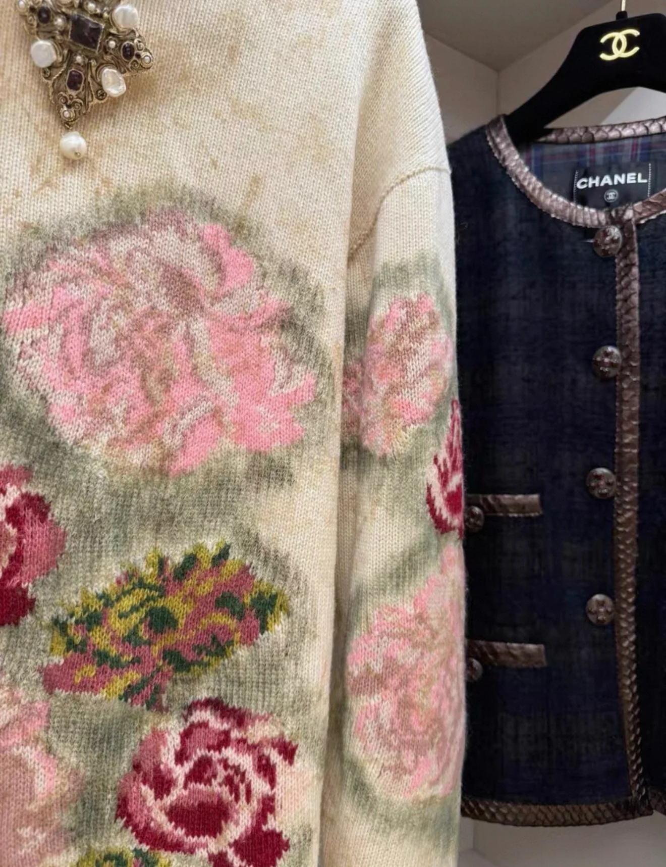 Chanel 13A ecru wool turtleneck sweater - Image 3
