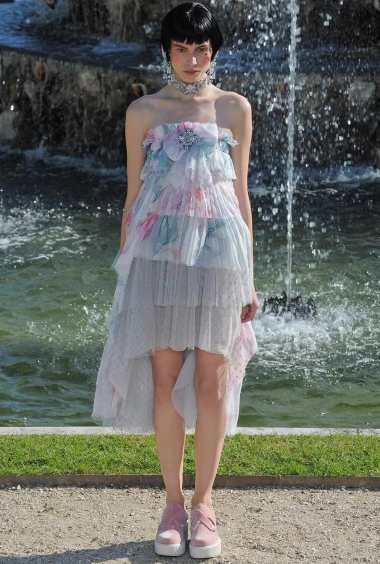 Chanel 13C Bow silk dress
