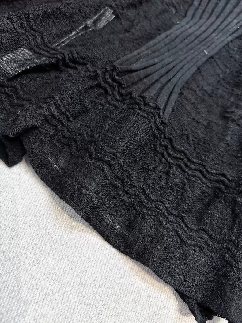 Chanel 16B Black Knit Top - Image 6