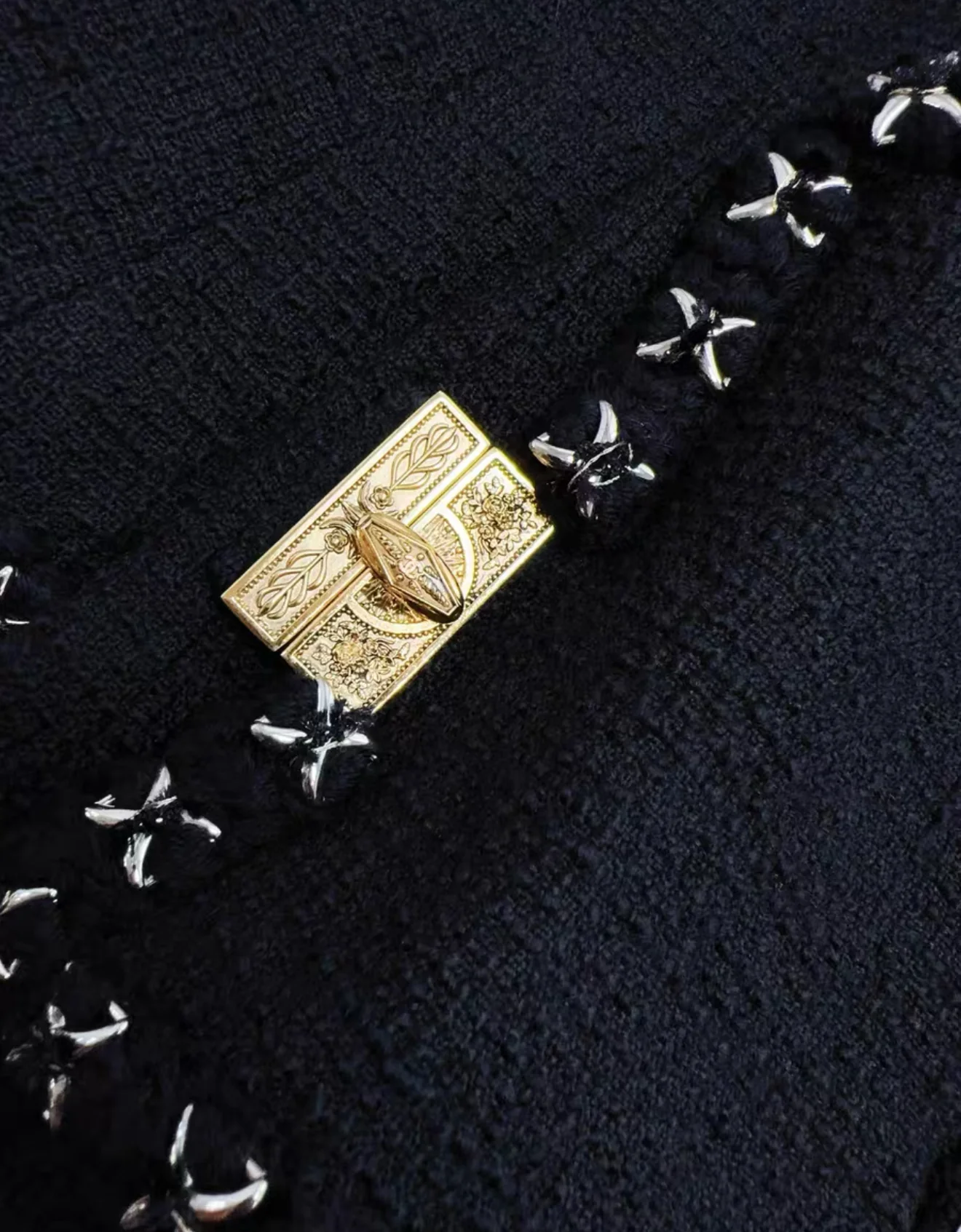 Chanel 17A Black Tweed Jacket - Image 3
